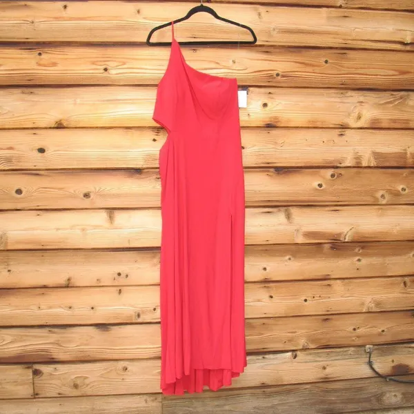 Jump Apparel Juniors One Shoulder Jersey Gown with Cutout - Image 2
