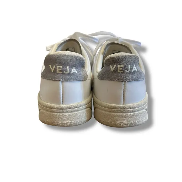 VEJA V-10 White Leather‎ Gray Suede Sneakers Women’s 10 Sustainable Low Top - Image 7