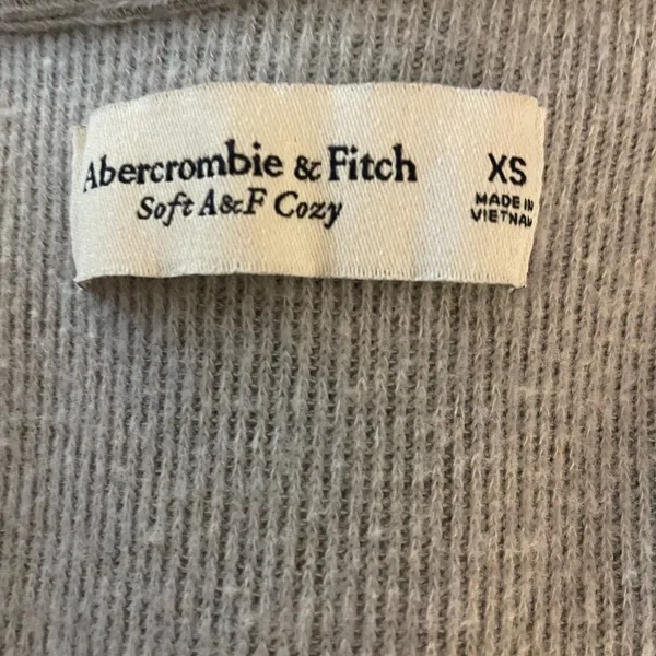 Abercrombie Soft Cozy V-Neck Sweater, Gray/Mint Green, Size XS, EUC - Image 6