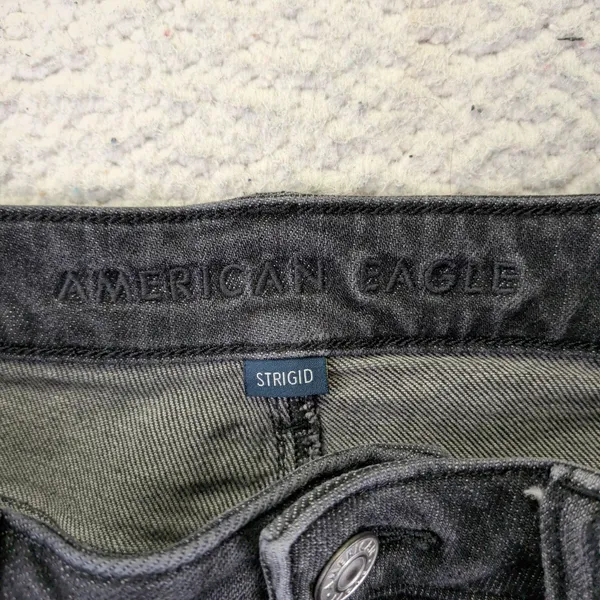 American Eagle Strigid Mom Jean Women 6 Regular‎ Washed Black High Rise - Image 3