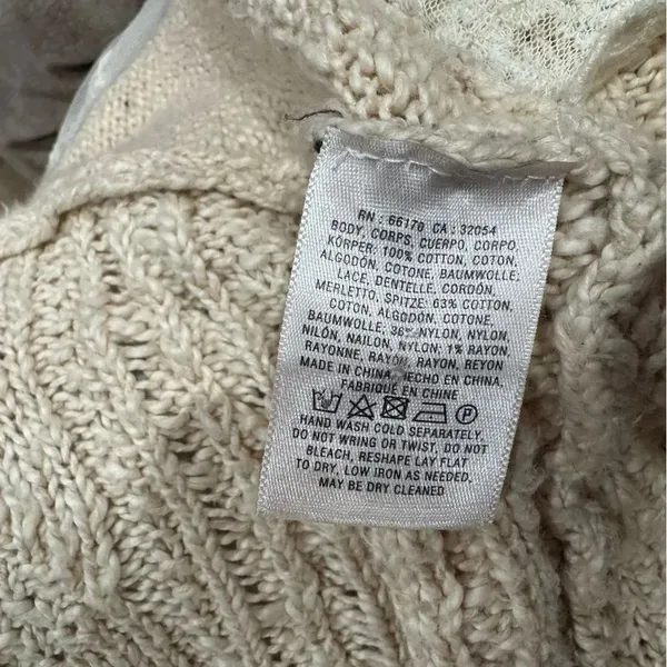 Anthropologie Knitted and Knotted Lace Knit Sweater Vest Women’s Small - Image 5