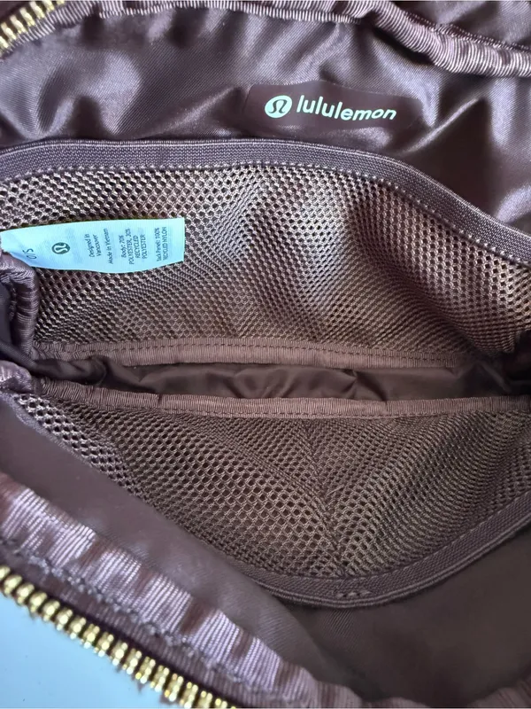 Lululemon Athletica Everywhere Sherpa Belt Bag With Goldtone Hardware - Image 8