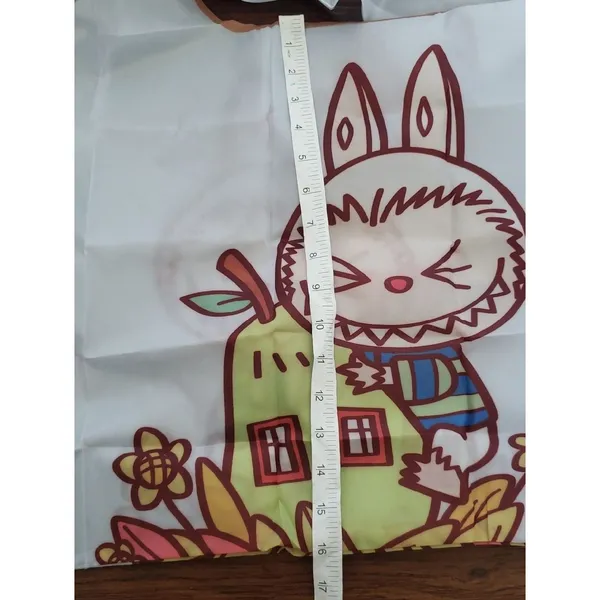 Labubu Chic Kawaii Retro Eco Friendly Trendy Packable Sturdy Reusable Nylon Bag - Image 4