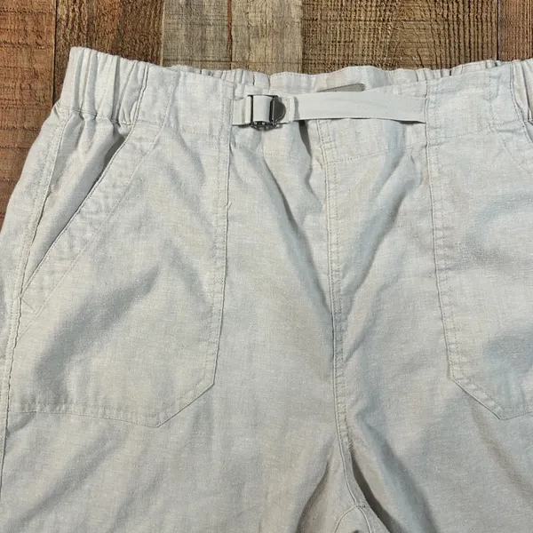 Royal Robbins Hempline Capri Pants Womens 16 Gray Hemp Blend Travel Hiking UPF50 - Image 5