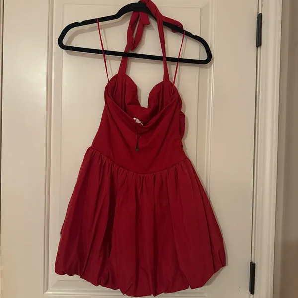 Garage red bubble dress - Image 2