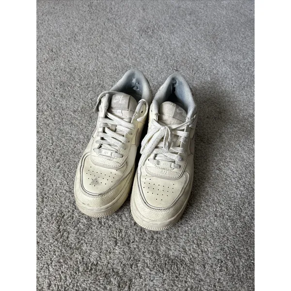 Nike Air Force 1 Shadow Cream Off White EUC Womens Size‎ 10 - Image 2