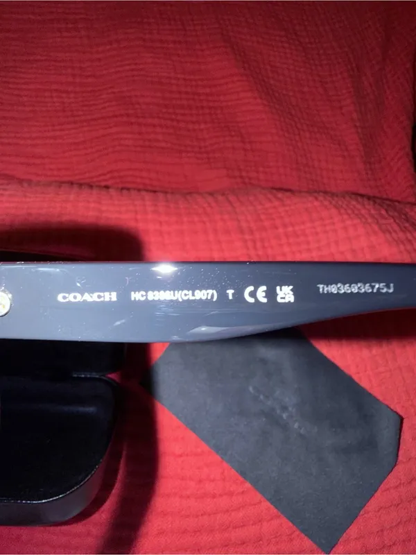 Coach Black Women's Sunglasses with Subtle Gold Accent - Image 5