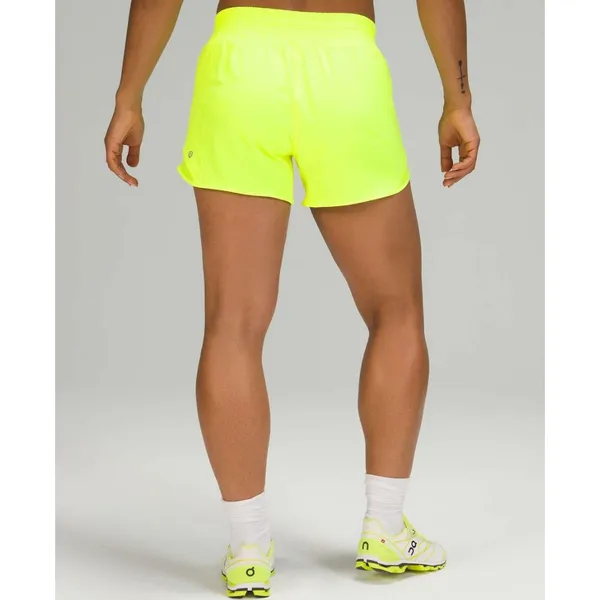 Lululemon Hotty Hot High-Rise Short 4" Highlight‎ Yellow Size 4 Neon - Image 3
