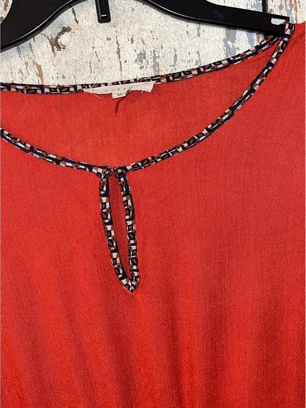 Entro Boho Tunic Poncho top Batwing sleeve size Medium - Image 2