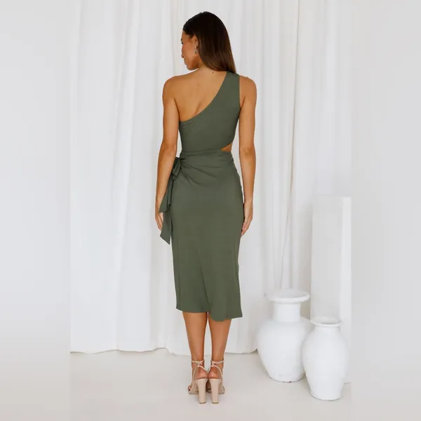 Hello Molly Airplane Mode Midi Dress in Green Size 6 New with tag - Image 5