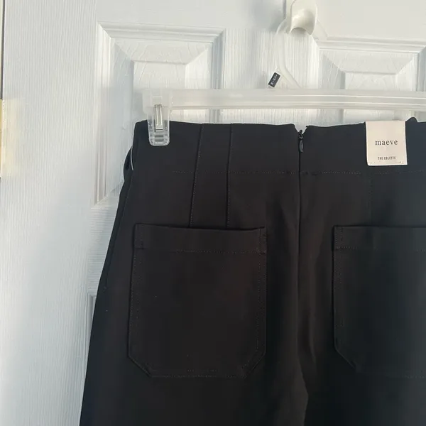 Maeve By Anthropologie The Colette Crop Bow Waist Sparkle Pants Sz 27 NWT - Image 8