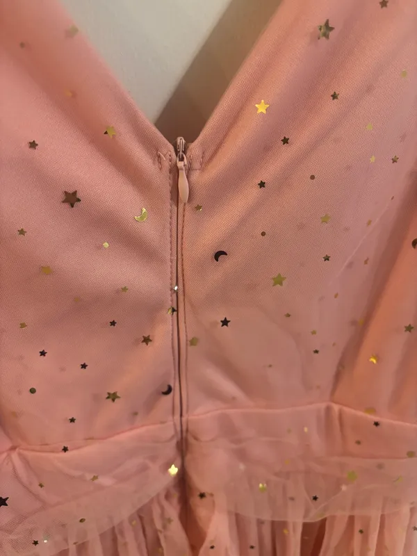 Pink Knee Length Dress Size M - Image 3