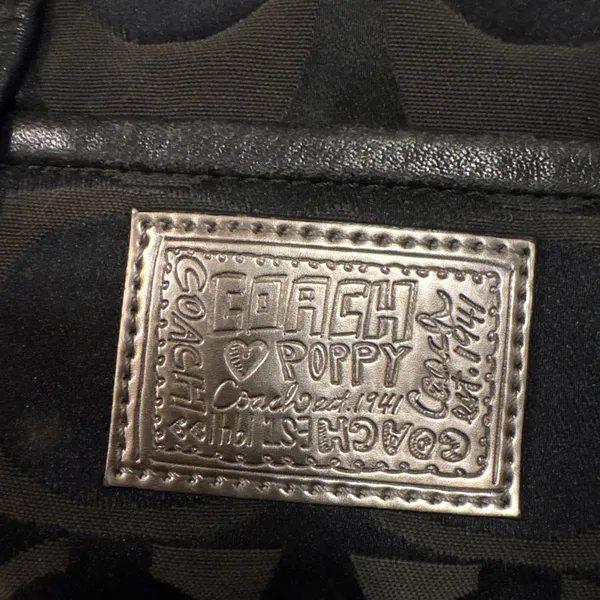 Vintage Coach Bag purse black - Image 2