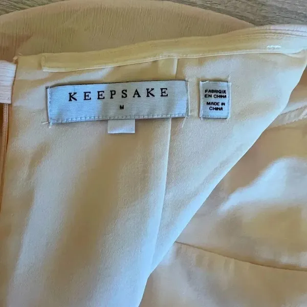 Keepsake Get Free Strapless Mini Dress Size Medium White - Image 9