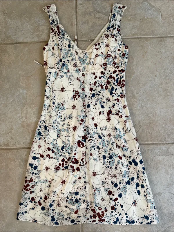 Patagonia Amaia Organic Cotton Floral Dress Size 2 - Image 4