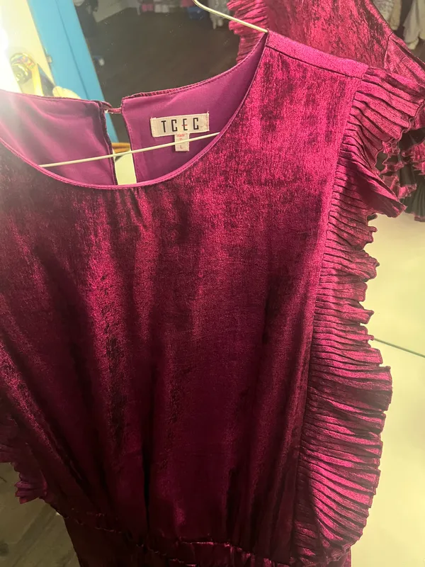 TCEC Purple Shimmer Dress - Image 4