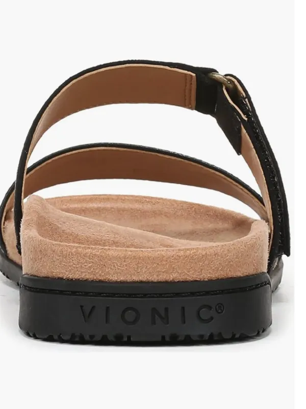 NEW $125 Vionic Elaine Slide Sandal 6.5 M, BLACK Slip On Comfort - Image 5