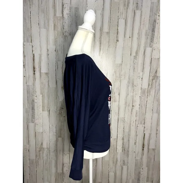 Harley-Davidson Women's Long Sleeve Graphic‎ T-Shirt Blue Size Large Casual - Image 2