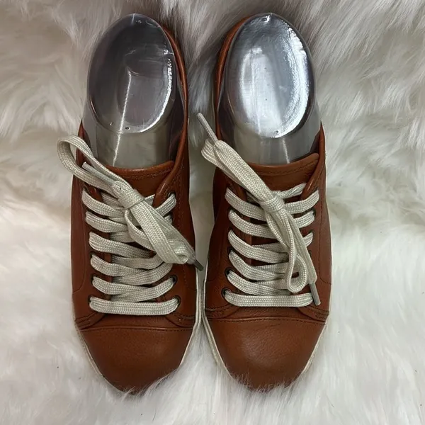‎Frye Leather Low Top Sneakers A3 - Image 2