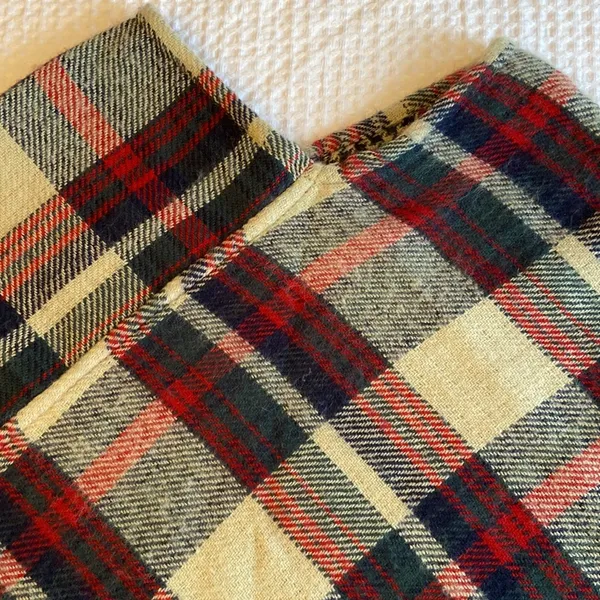 Fleece Sweater Blanket Poncho Tartan Plaid One Size Red Navy Tan Hunter Green - Image 5