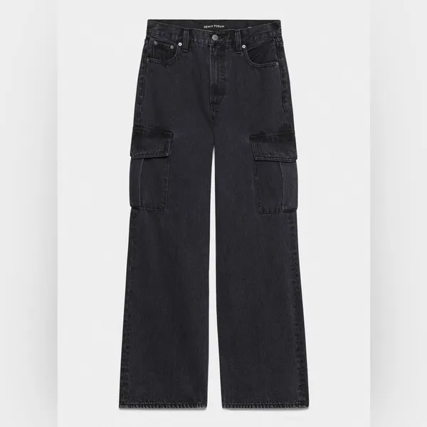 Aritzia Denim Forum The Farrah Hi-rise Cargo Jean Size 24 - Image 12