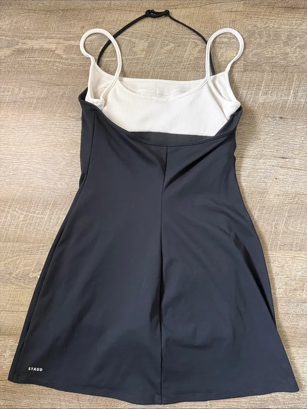 Staud Athletic Black and White Tennis Dress Size Small - Image 6