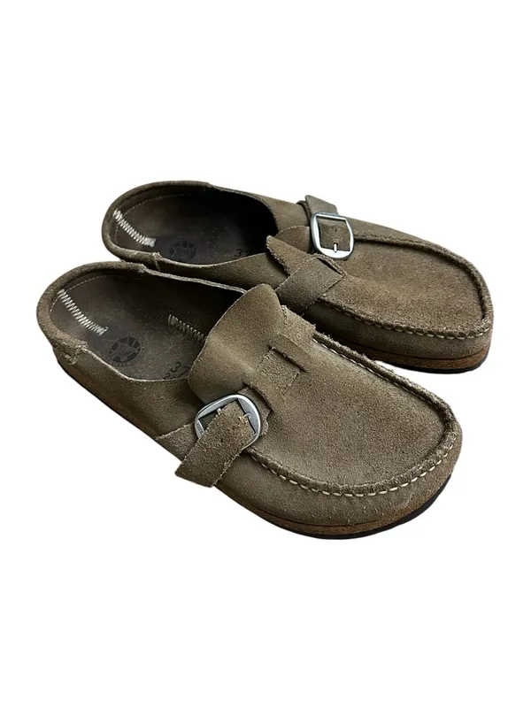 Birkenstock Buckley Suede Leather Clogs Slip On Granola Girl Fall Vibes Utility - Image 3