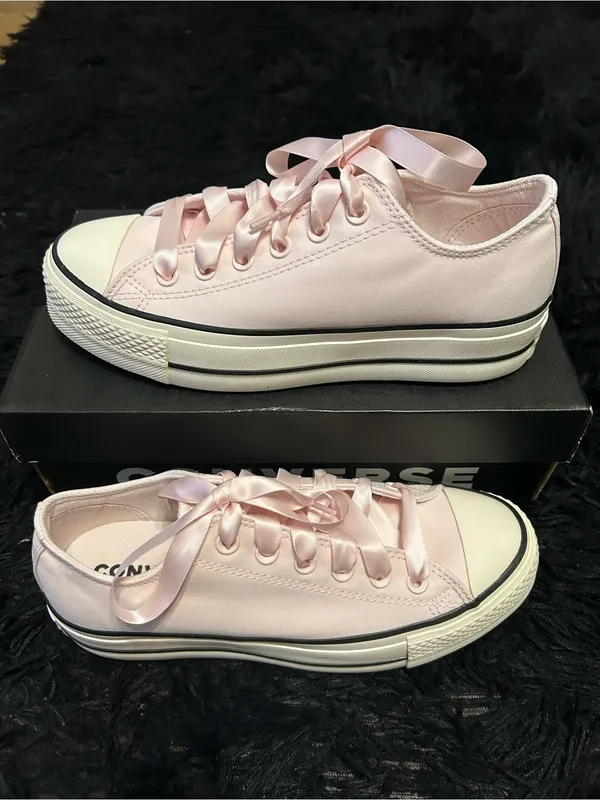 CONVERSE Ctas Lift OX pink platform shoes sneakers women’s 8 new in box - Image 7