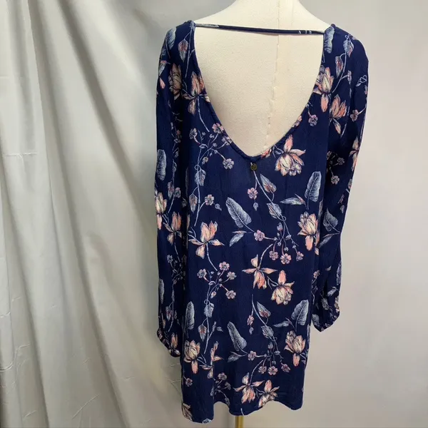 Billabong Heart strayed Floral Mini Dress Womens Medium Rayon Boho‎ Summer - Image 8