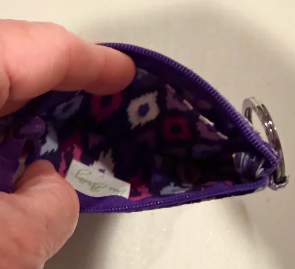 Vera Bradley | Lilac Tapestry, zip ID case.  - Image 9