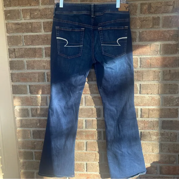 American Eagle Outfitters Indigo Boot Cut Jeans 8 Short - Image 2