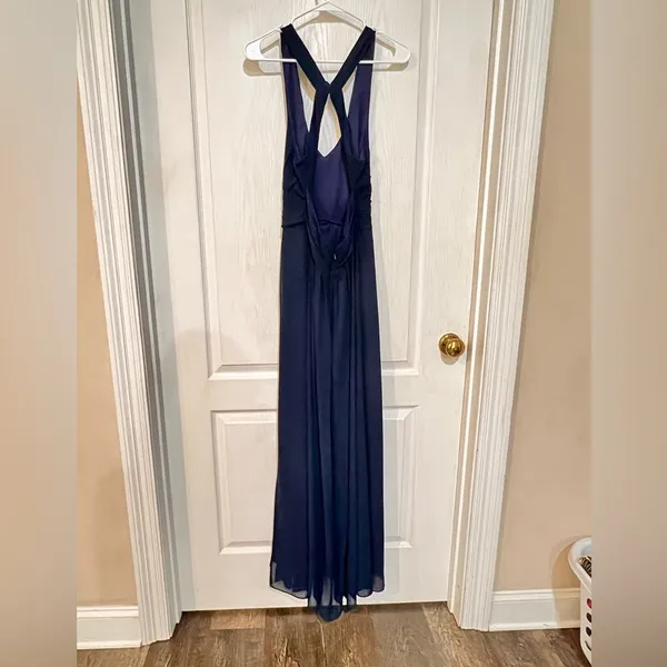 final price Bill Levkoff Navy Formal Gown - Image 6