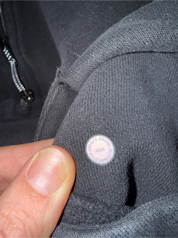 Lululemon Scuba Oversized 1/2 Zip Hoodie Black XS/S‎ - Image 3
