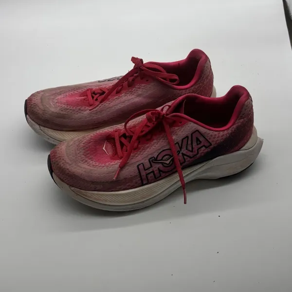 Hoka Mach X Womens 10 Running Shoes Pink Rosebloom White - Image 8