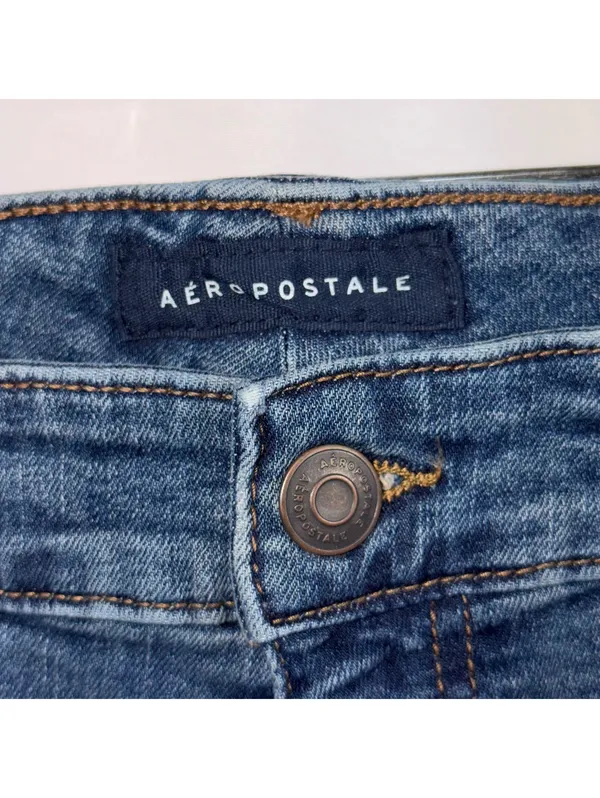 Aeropostale Mid Rise Boot Cut Jeans Women’s Size 6 Medium Wash Stretch Denim - Image 5