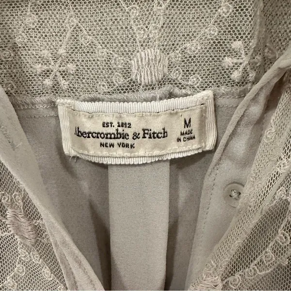 Abercrombie & Fitch Lace Button Down Shirt - Image 3