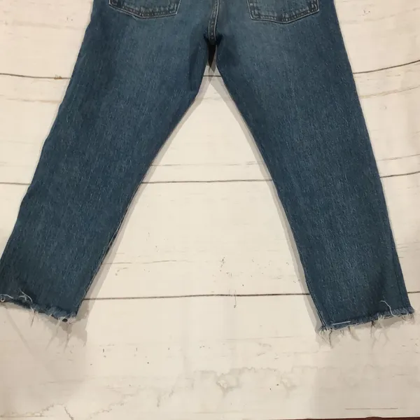 Levi’s blue wedgie cropped jeans - Image 5
