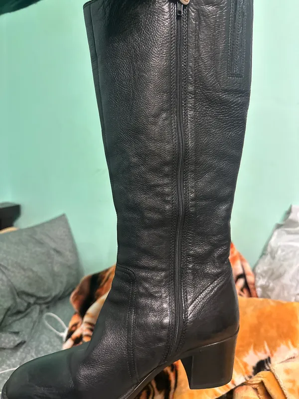 Clarks Mascarpone Ela Women Black Leather Boots - Image 13