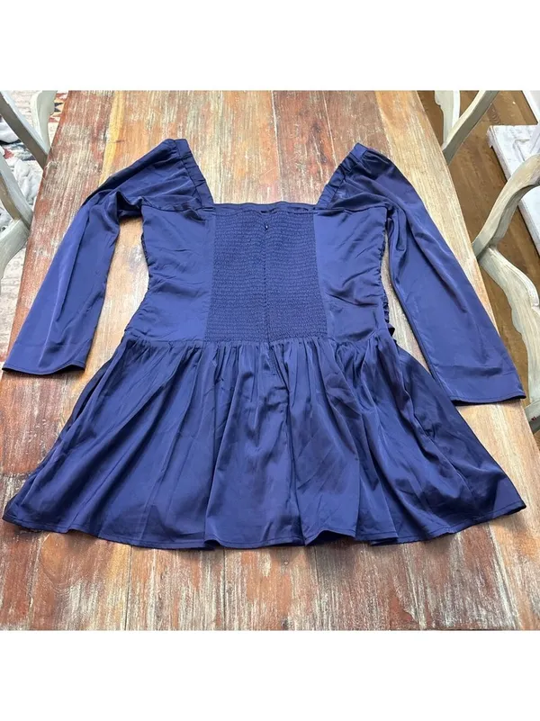 Abercrombie & Fitch Purple Emerson Drop Waist Mini Dress XL - Image 11