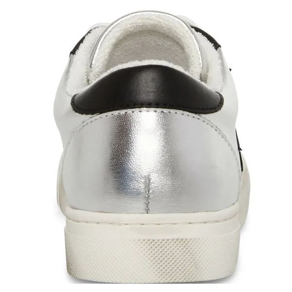NEW Steve Madden Rezume Silver/Black Lace Up Rounded Toe Fashion Leather - Image 6