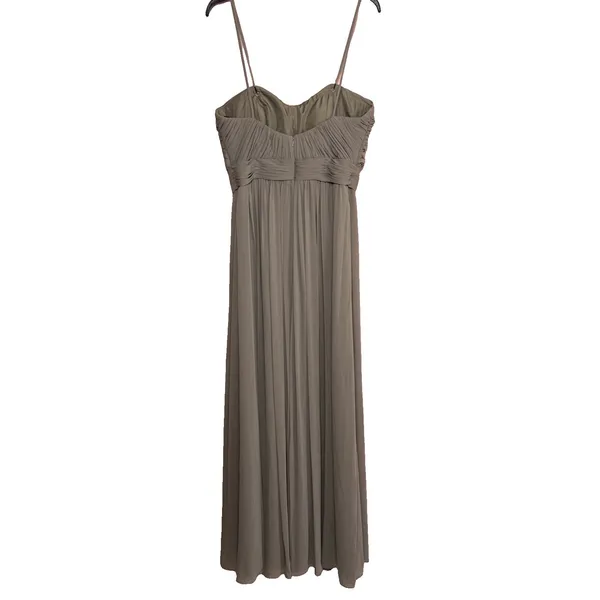 Watters & Watters‎ Style 5514 Shirred Chiffon Floor Length Dress Size 10 Wedding - Image 5