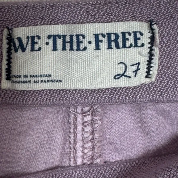 We The Free Corduroy Flare‎ Pants Lilac Purple Size 27 High Rise Zipper - Image 5