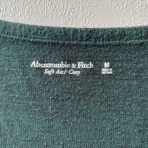 Abercrombie & Fitch Soft A&F Cozy Henley Bodysuit Green Medium - Image 4