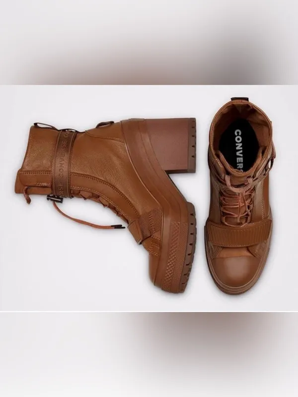 Converse Chuck Taylor All Star GR82 Platform Boots •Women 8.5• Tan 570529C EXC - Image 2