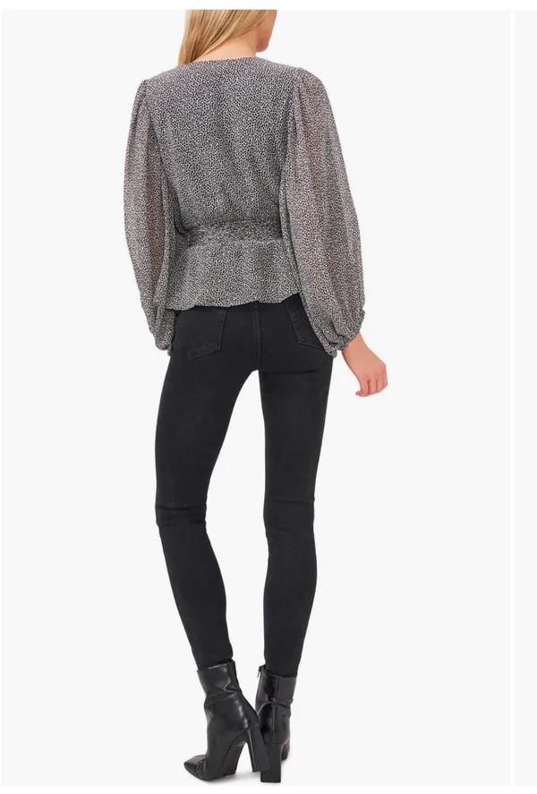 Vince Camuto Blouse V-Neck Long Sleeve XL - Image 5