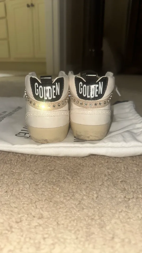 Golden Goose Mid-Star 36 Cream & White - Image 3