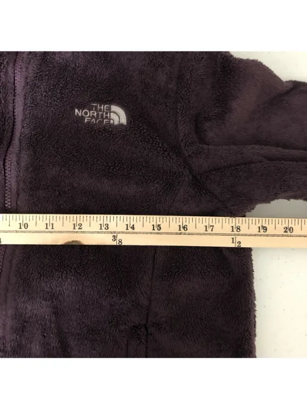 The North Face Womens Jacket Fleece Full Zip Pockets Mock Neck Purple Size S - Image 5