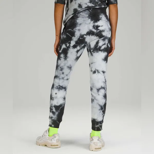 Lululemon Warm Down Jogger 14 Earth Dye Stone Black Tie‎ Dye Sweatpants - Image 2