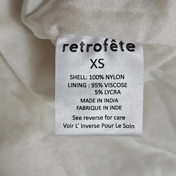 Retrofête Nikki Sequin Dress in White‎ Size XS Bridal Long Sleeve Mini - Image 9