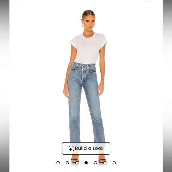 Agolde 90's Pinch Waist Jeans in Navigate size 25 - Image 4